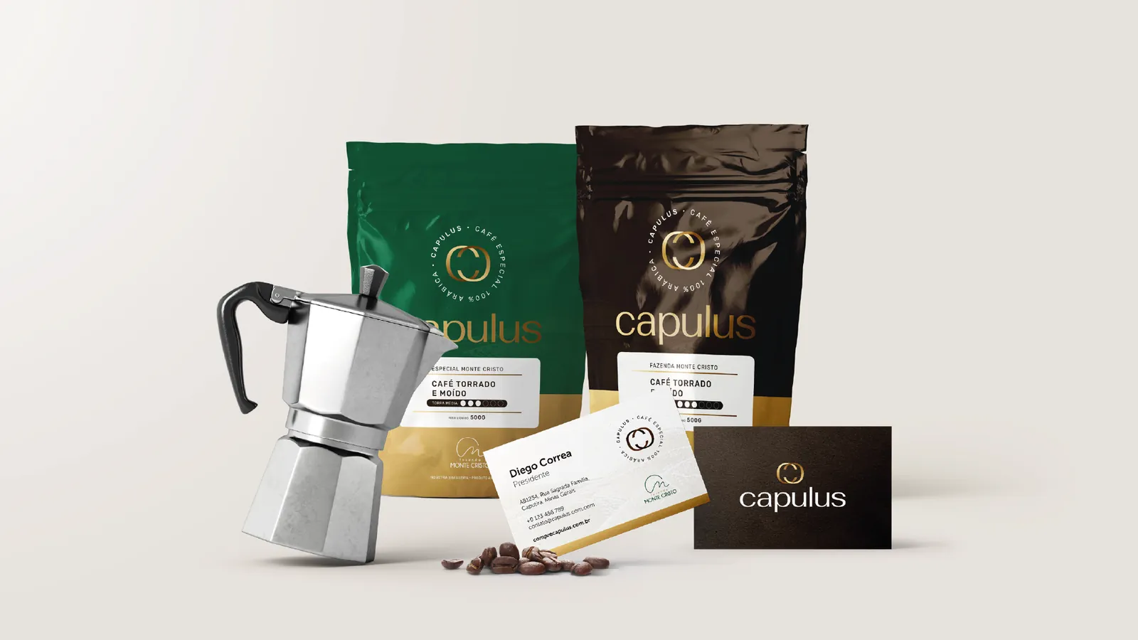 Projeto Capulus — identidade visual criada pelo Studio Vizion